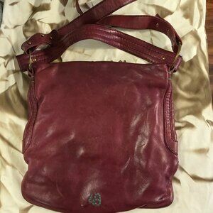 49 SQ MI 49 Square Mile Brick Red Soft Leather Shoulder Purse 10" Tall 11" Wide